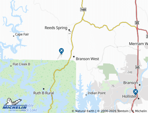 Mappa MICHELIN Branson West - ViaMichelin
