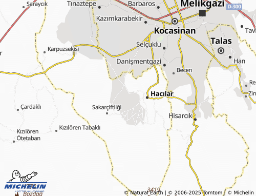MICHELIN Beğendik map - ViaMichelin