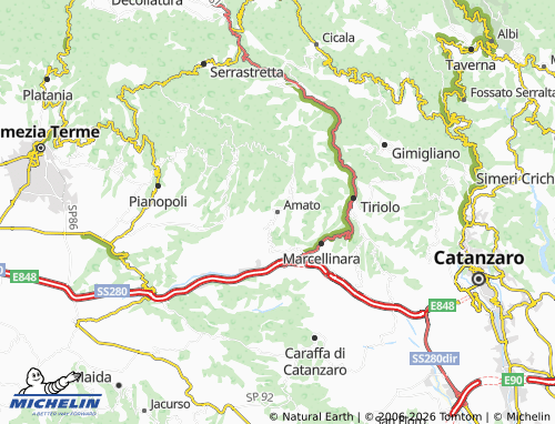 MICHELIN Amato map - ViaMichelin
