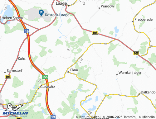 MICHELIN Diekhof Siedlung map - ViaMichelin