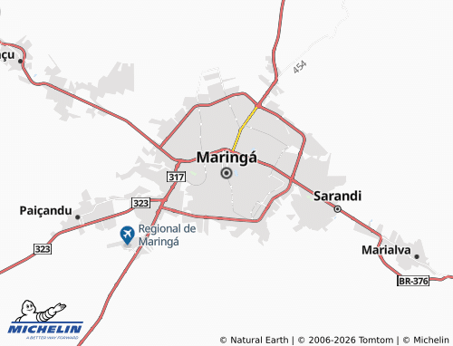 MICHELIN-Landkarte Maringá - ViaMichelin