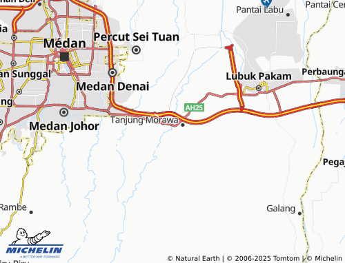 MICHELIN-Landkarte Tanjung Morawa A - ViaMichelin