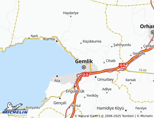 MICHELIN Cumhuriyet map - ViaMichelin