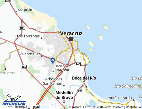 Mapa MICHELIN Adolfo López Mateos, Cándido Aguilar - ViaMichelin