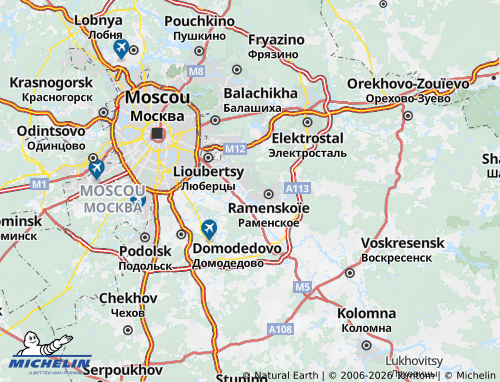 Carte MICHELIN Joukovski - ViaMichelin