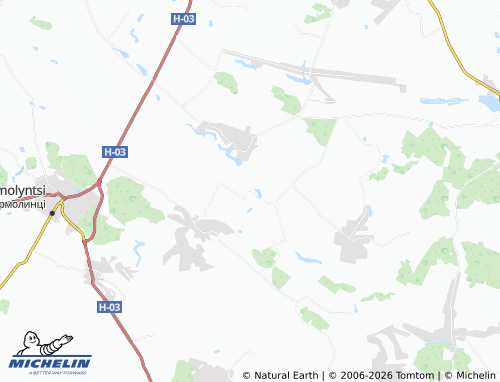 Mapa MICHELIN Bodnarivka - ViaMichelin