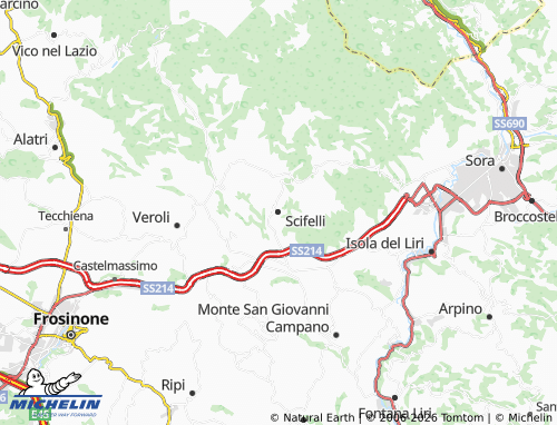 MICHELIN Scifelli map - ViaMichelin