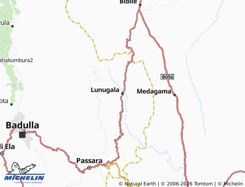 MICHELIN-Landkarte Lunugala - ViaMichelin