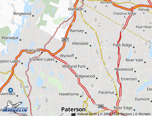 Mappa MICHELIN Wyckoff - ViaMichelin