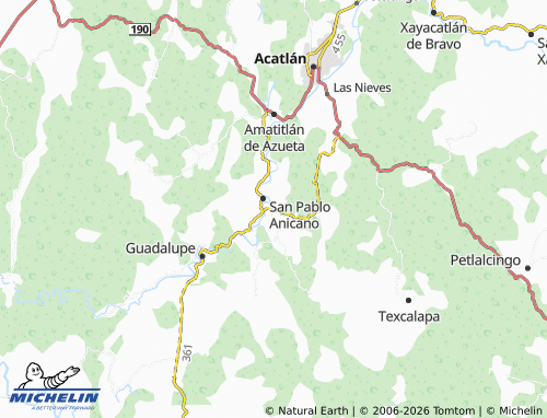 Mappa MICHELIN San Pedro Yeloixtlahuaca - ViaMichelin