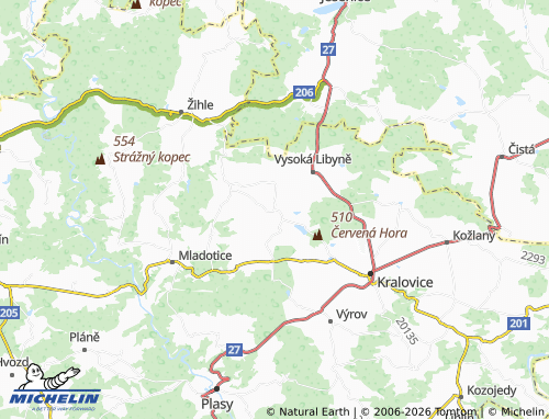 Mapa MICHELIN Sedlec - ViaMichelin