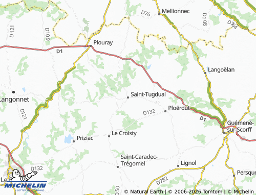 Mappa MICHELIN Saint-Tugdual - ViaMichelin
