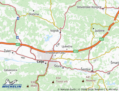 Mapa MICHELIN Zadobrova - ViaMichelin
