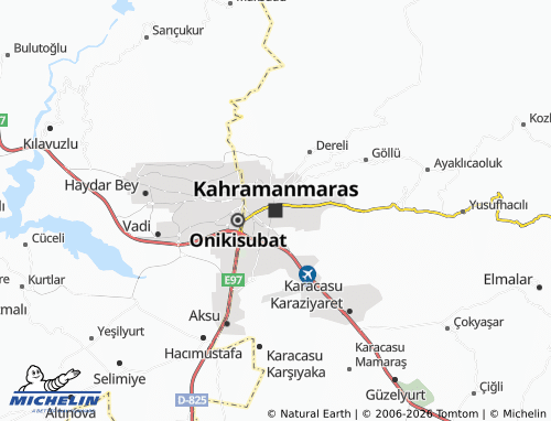 Kaart MICHELIN Kahramanmaras - ViaMichelin