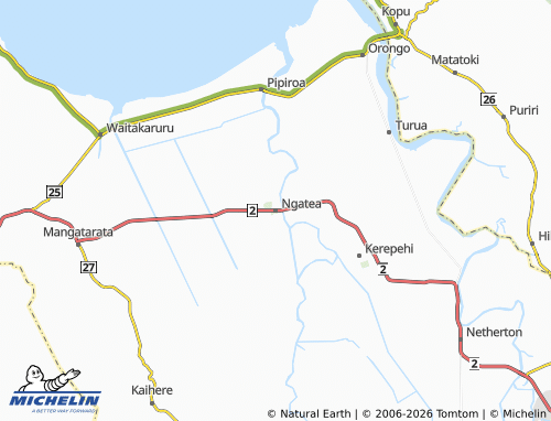 Mapa MICHELIN Ngatea - ViaMichelin