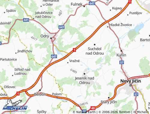 Mappa MICHELIN Mankovice - ViaMichelin