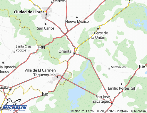 Mappa MICHELIN Bosques del Paraíso - ViaMichelin