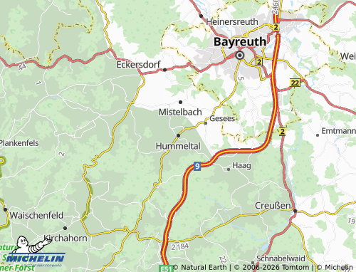 Mapa MICHELIN Hummeltal - ViaMichelin