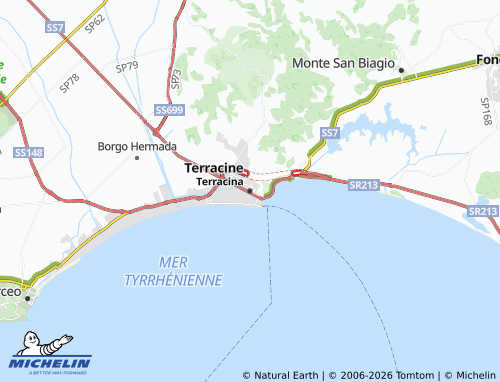 MICHELIN-Landkarte Terracina - ViaMichelin