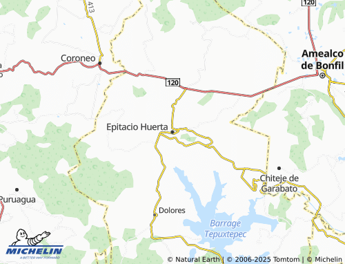 MICHELIN Epitacio Huerta map - ViaMichelin