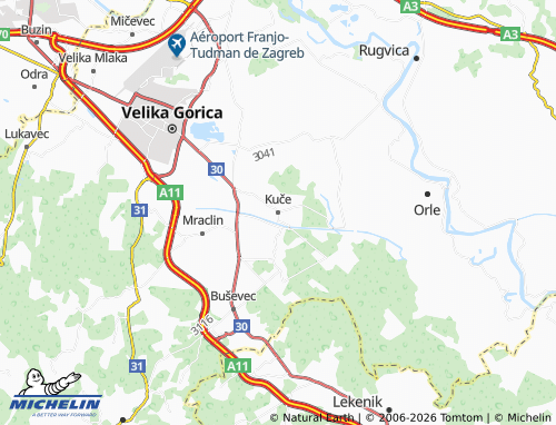 Mappa MICHELIN Kuče - ViaMichelin