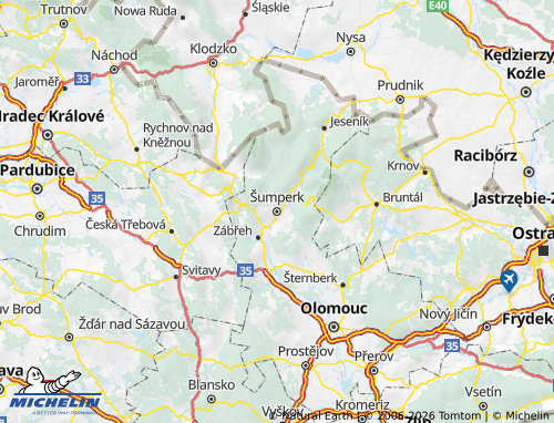 Mapa MICHELIN Šumperk - ViaMichelin