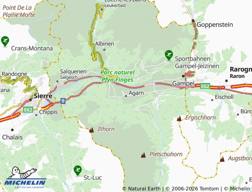 Kaart MICHELIN Agarn - ViaMichelin