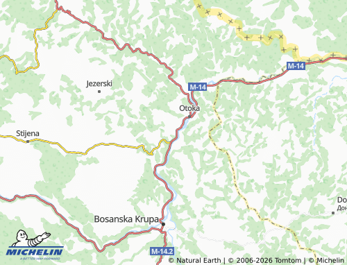 Mappa MICHELIN Ljusina - ViaMichelin