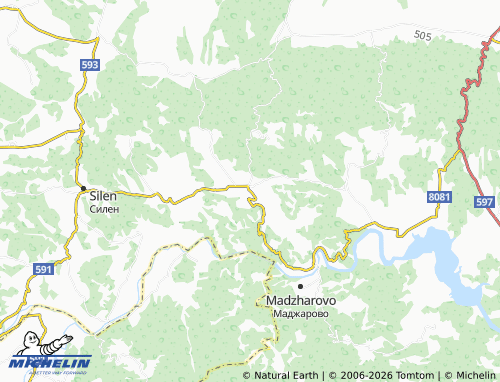 MICHELIN-Landkarte Dolni Glavanak - ViaMichelin