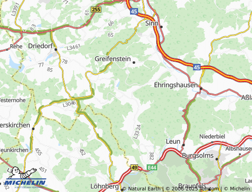 MICHELIN Holzhausen map - ViaMichelin