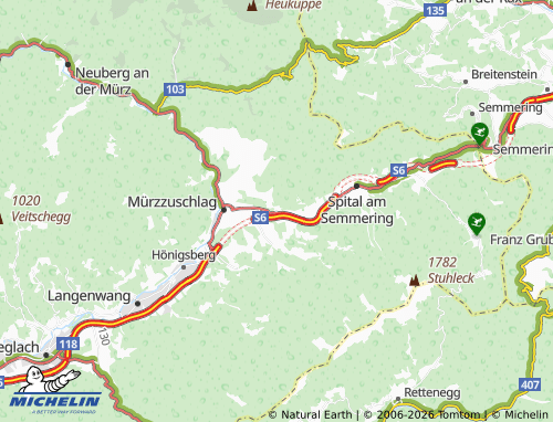 MICHELIN Edlach map - ViaMichelin