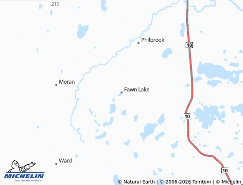Carte MICHELIN Fawn Lake - ViaMichelin