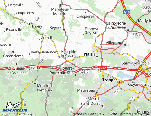 MICHELIN Neauphle-le-Château map - ViaMichelin