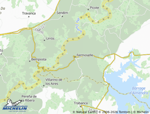 MICHELIN Fermoselle map - ViaMichelin