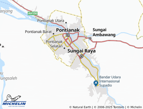 MICHELIN Pontianak Tenggara map - ViaMichelin