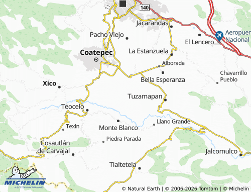 Mappa MICHELIN Mahuixtlán Centro - ViaMichelin