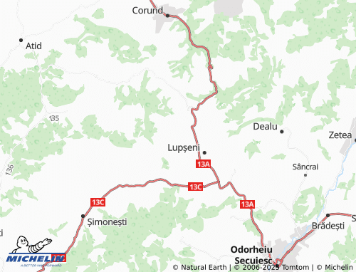 MICHELIN-Landkarte Păltiniș - ViaMichelin