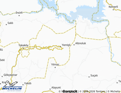 Kaart MICHELIN Yemişli - ViaMichelin