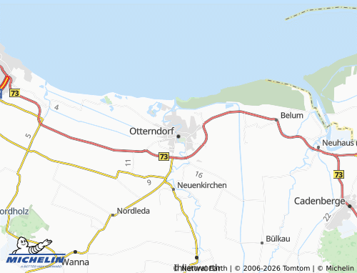 MICHELIN Otterndorf map - ViaMichelin