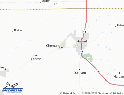 Mappa MICHELIN Chemung - ViaMichelin