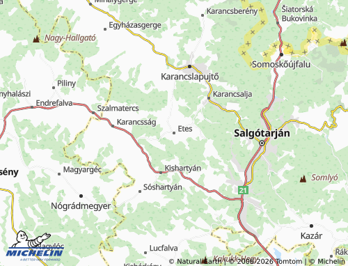 Mapa MICHELIN Etes - ViaMichelin