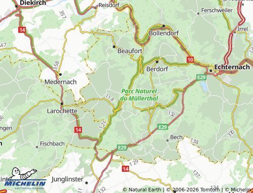 Mapa MICHELIN Mullerthal - ViaMichelin