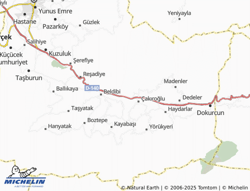 MICHELIN Durmuşlar map - ViaMichelin