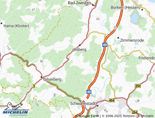 MICHELIN Hundshausen map - ViaMichelin