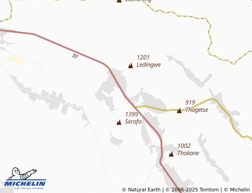 MICHELIN Lesetse map - ViaMichelin