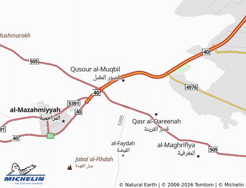 MICHELIN-Landkarte Qasr Feehaq - ViaMichelin