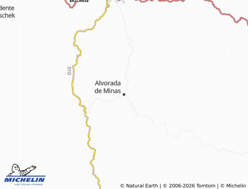 Carte MICHELIN Alvorada de Minas - ViaMichelin
