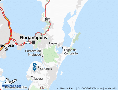 MICHELIN Lagoa map - ViaMichelin