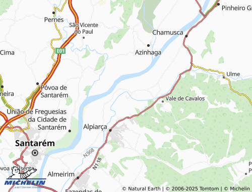 Carte MICHELIN Quinta da Lagoalva de Cima - ViaMichelin