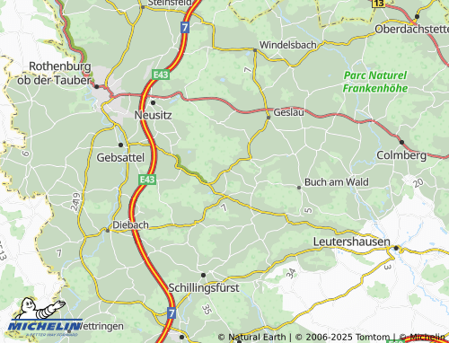 MICHELIN Oberbreitenau map - ViaMichelin